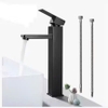VÒI CHẬU RỬA MẶT MÀU ĐEN CAO 30cm- V65H