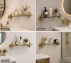 KỆ KÍNH ĐỂ MỸ PHẨM MẠ ĐỒNG VÀNG - 88005-1