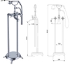 VÒI XẢ BỒN KẾT HƠP SEN TẮM 926-CROOM