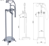 VÒI XẢ BỒN KẾT HƠP SEN TẮM 926-CROOM