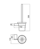 Chổi cọ vệ sinh mạ màu vàng - 64007V