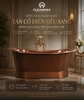 BỒN TẮM CỔ ĐIỂN KIỂU ITALY MÀU VÀNG - CLS1830 GOLD