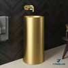 CHẬU LAVABO  CHÂN TRỤ MẠ VÀNG - 1088 CLEANMAX