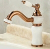 VÒI CHẬU ĐÍNH ĐÁ MẠ VÀNG HỒNG -5218VH