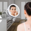 GƯƠNG PHÓNG ĐẠI CÓ ĐÈN LED TREO TƯỜNG MÀU VÀNG LD259