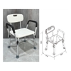 GHẾ TẮM DI ĐỘNG CHO NGƯỜI GIÀ VÀ BỆNH NHÂN CLM8965