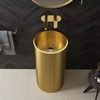 CHẬU LAVABO  CHÂN TRỤ MẠ VÀNG - 1088 CLEANMAX