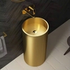 CHẬU LAVABO  CHÂN TRỤ MẠ VÀNG - 1088 CLEANMAX