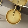 CHẬU LAVABO  CHÂN TRỤ MẠ VÀNG - 1088 CLEANMAX