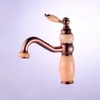 VÒI CHẬU ĐÍNH ĐÁ MẠ VÀNG HỒNG -5218VH