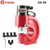 Máy Đột Lỗ Thủy Lực CH-70 – Lực Đột 35 Tấn, Họng Sâu 110mm, Đột Sắt Dày Đến 8mm