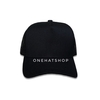 Nón lưỡi trai trơn đen fom cứng Trucker Aframe [CHẤT LƯỢNG CAO] - brand Onehatshop- Made in VietNam