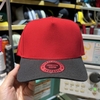 Phôi nón trơn truckercap vải đỏ mịn vành đen chất lượng cao fom sâu đầu