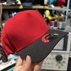 Phôi nón trơn truckercap vải đỏ mịn vành đen chất lượng cao fom sâu đầu