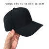 Nón lưỡi trai fom vuông trơn đen SÂU ĐẦU quai cài nút chắc chắn brand One Hat