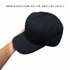 Nón lưỡi trai fom vuông trơn đen SÂU ĐẦU quai cài nút chắc chắn brand One Hat