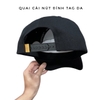 Phôi nón trơn truckercap vải ĐEN chất thô xịn VNXK chất lượng cao fom sâu đầu tag vàng onehat