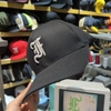 [CUSTOM] Nón fitted - bít đôi lưỡi trai dòng chun co giãn phôi trơn flexfit logo F thêu nổi dạ quang