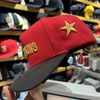 [CUSTOM] Nón thêu CHAMPIONS và Ngôi sao vàng bên nông truckercap vải đỏ mịn vành đen chất lượng cao fom sâu đầu