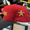 [CUSTOM] Nón thêu CHAMPIONS và Ngôi sao vàng bên nông truckercap vải đỏ mịn vành đen chất lượng cao fom sâu đầu