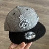 [56-58,5cm] Nón snapback hàng xịn đi Đức vải mịn xám muối tiêu dày đứng fom