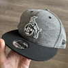 [56-58,5cm] Nón snapback hàng xịn đi Đức vải mịn xám muối tiêu dày đứng fom
