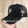 [56-58,5CM] Nón truckercap fom vuông sâu đầu logo P lưới thoáng mát chất lượng cao