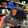 [Custom] Nón Quỷ đỏ MU custom phôi trucker fom vuông trơn đen vải thô chất lượng cao