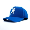 Nón lưỡi trai fom vuông logo chữ F cách điệu vải xanh côban - Fom sâu đầu-Brand One Hat- Size Phổ Thông