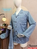 [Form nhỏ] Bộ đồ ngủ Pijama nam thun co giản trung niên tay dài quần dài QM995