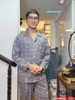 Bộ đồ ngủ Pijama nam thun cotton quần dài tay dài mặc nhà mặc ngủ thoải mái QM996