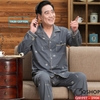 Bộ đồ ngủ Pijama nam thun cotton quần dài tay dài mặc nhà mặc ngủ thoải mái QM997