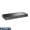 TP-Link SG2216 | Thiết Bị Switch Thông Minh 16 Cổng Gigabit - Hỗ Trợ 2 Khe Cắm SFP