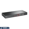 TP-Link TL-SL1218P | Switch 16 Cổng PoE 10/100 Mbps + 2 Cổng Gigabit Kèm Rackmount