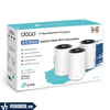 TP-Link Deco X68 (Pack 3) | Hệ Thống Mesh WiFi6 Tích Hợp Trên 3 Băng Tần Sóng Tốc Độ Cao Chuẩn AX3600