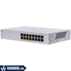Cisco CBS110-16PP-EU | Switch PoE 16 Cổng Gigabit - Hỗ Trợ 8 Cổng PoE - Công Suất 64W