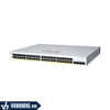 Cisco CBS220-48P-4G | Switch Thông Minh PoE 48 Cổng Gigabit - Tích Hợp 4 Cổng 1G SFP