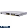Cisco CBS350-24P-4X-EU | Switch Quản Lý PoE 24 Cổng Gigabit - Tích Hợp 4 Cổng 10G SFP