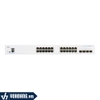 Cisco CBS250-24FP-4X-EU | Switch Thông Minh PoE 24 Cổng Gigabit - Tích Hợp 4 Cổng 10G SFP