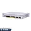 Cisco CBS250-8FP-E-2G-EU | Switch Thông Minh PoE 8 Cổng Gigabit - Hỗ Trợ 8 Cổng PoE - Tích Hợp 2 Cổng Gigabit SFP