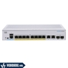 Cisco CBS250-8P-E-2G-EU | Switch Thông Minh PoE 8 Cổng Gigabit - Hỗ Trợ 8 Cổng PoE - Tích Hợp 2 Cổng Gigabit SFP