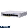 Cisco CBS110-8PP-D-EU | Switch PoE 8 Cổng Gigabit - Hỗ Trợ 4 Cổng PoE - Công Suất 32W