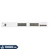 Cisco CBS250-24T-4X-EU | Switch Thông Minh Gigabit 24 Cổng - Tích Hợp 4 Cổng 10G SFP