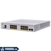 Cisco CBS350-16FP-2G-EU | Switch Quản Lý PoE 16 Cổng Gigabit - Tích Hợp 2 Cổng Gigabit SFP