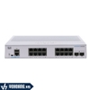 Cisco CBS350-16T-2G-EU | Switch Chia Mạng 16 Cổng Gigabit - Tích Hợp 2 Cổng SFP