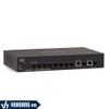 Cisco SG350-10SFP | Switch Quản Lý 8 Cổng Gigabit - Tích Hợp 2 Cổng SFP/Copper