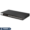 Draytek VigorP1282 | Switch PoE 24 Cổng Gigabit Công Suất 340W - 4 Cổng Gigabit RJ45/SFP