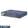 HIKVISION DS-3E0318P-E/M(B) | Switch PoE 135W Cấp Nguồn 250 Mét 16 Cổng 100Mbps