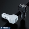 Hoco Z36 | Đầu Chuyển Cổng Mồi Thuốc Thành 2 Cổng Sạc Usb 2.4A | Hàng Chính Hãng