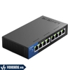 Linksys LGS108 | Switch 8 Port Gigabit Chuyên Dụng Cho Doanh Nghiệp | Hàng Chính Hãng